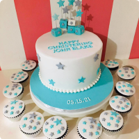 John Blakr Baptismal (for Boys) Custom Cake